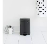 Pedāļu atkritumu tvertne Brabantia newIcon Apaļa Melna Diametrs 17 cm Platums 170 mm Dziļums 235 mm