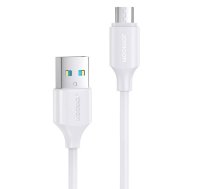 Joyroom kabelis USB-A - Micro USB 480Mb | s 2.4A 0.25m balts (S-UM018A9)
