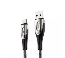 Joyroom Sharp sērijas ātrās uzlādes kabelis USB-A - USB-C 3A 1,2 m, melns (S-M411)