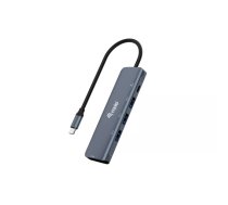 Equip 133487 interfeisa centrmezgls USB 3.2 Gen 1 (3.1 Gen 1) Type-C 5000 Mbit/s Melns, Pelēks