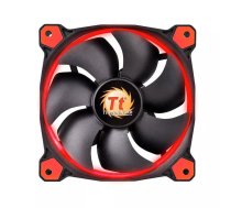 Thermaltake Riing 12 Datora korpusam Ventilators 12 cm Melns, Sarkans