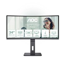AOC CU34P3CV monitori 86,4 cm (34") 3440 x 1440 pikseļi UltraWide Quad HD LED Melns