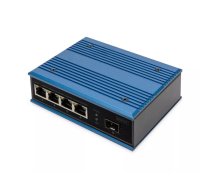 Digitus DN-651131 tīkla pārslēgs Nepārvaldīts Fast Ethernet (10/100) Power over Ethernet (PoE) Melns, Zils