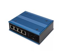 Digitus DN-651130 tīkla pārslēgs Nepārvaldīts Fast Ethernet (10/100) Melns, Zils
