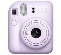 Instantkamera Fujifilm Instax Mini 12 Purple — attēls 86×54 mm, filma 62×46 mm, fokuss 60 mm