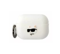 Maciņš austiņām Karl Lagerfeld          Apple       Airpods Pro 2 Logo NFT Choupette Head Silicone Case        White