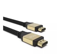 Inca IHD-02 HDMI kabelis 2 m HDMI Type A (Standard) Melns, Zelts