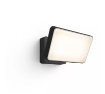 Viedais sienas gaismeklis Philips Hue White Welcome Outdoor Floodlight LED Melns