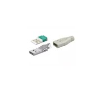 GOOBAY USB A spraudnis ar kabeļa stiprinājumu un aizsargmizu CX-A-M/G