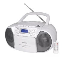 Sencor SPT 3907 W portatīva stereo sistēma Digitāls 4 W FM Balts MP3 atskaņošana