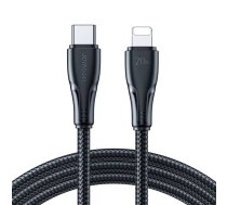 Joyroom USB C - Lightning 20W Surpass Series kabelis ātrai uzlādei un datu pārsūtīšanai 3 m melns (S-CL020A11)