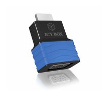 RaidSonic IB-AC516 kabeļu spraudņu pāreja HDMI VGA Melns, Zils
