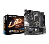 GIGABYTE H610M H V2 DDR4 mātes plate Intel H610 Express LGA 1700 mikro ATX