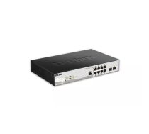 D-Link DGS-1210-10P/ME/E tīkla pārslēgs Vadīts L2/L3 Gigabit Ethernet (10/100/1000) Power over Ethernet (PoE) Melns, Pelēks