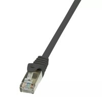 LogiLink 7.5m, Cat6 tīkla kabelis Melns 7,4 m F/UTP (FTP)