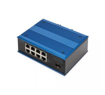 Digitus DN-651137 tīkla pārslēgs Nepārvaldīts Gigabit Ethernet (10/100/1000) Power over Ethernet (PoE) Melns, Zils