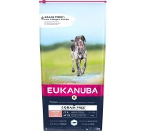 EUKANUBA Grain Free Senior Large/giant breed, Ocean fish - sausā barība suņiem - 12 kg