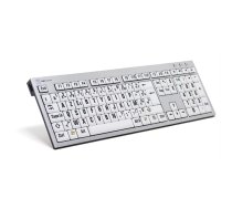 Logickeyboard LargePrint tastatūra Universāls USB ĄŽERTY Franču Balts