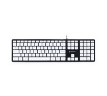 Gembird KB-MCH-02-BKW tastatūra Birojs USB QWERTY Angļu Melns, Balts