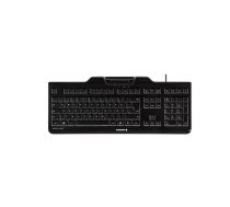 Klaviatūra CHERRY KC 1000 SC Universal USB AZERTY Beļģu Melna