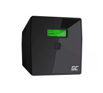 Neatkarīgs barošanas avots Green Cell UPS03 — Line-Interactive UPS, 600W / 1.999kVA, 4× Type F kontaktligzdas, USB, RJ-45, 230V