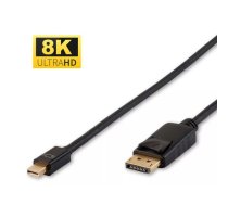 Microconnect DP-MMG-050MBV1.4 DisplayPort kabelis 0,5 m Mini DisplayPort Melns