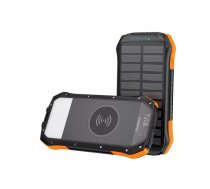 Ārējais akumulators Choetech Solar power bank ar induktīvo uzlādi 20000mAh PD 20W / QC 18W / Qi 10W (B657) Orange