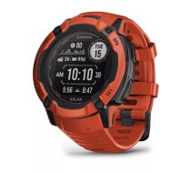 Garmin Instinct 2X Solar 2,79 cm (1.1") MIP 50 mm Digitāls 176 x 176 pikseļi Skārienjūtīgais ekrāns Sarkans GPS