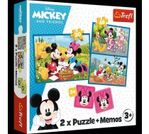 TREFL DISNEY Puzles komplekts Mikijs 30 gab + 48 gab + 24 memo