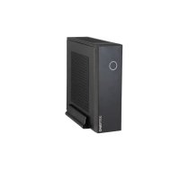 Datora korpuss CHIEFTEC IX-03B-OP Mini Tower — Mini-ITX, 1×3,5" vieta, 1×2,5" vieta, sānu logs, melns