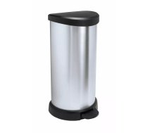 Curver Deco Bins Apaļas Melna Sudraba 3253922150002