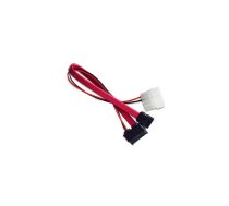 Akasa AK-CB050 SATA kabelis 0,2 m Molex (4-pin) Sarkans