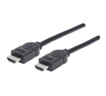 Manhattan 306119 HDMI kabelis 1,8 m HDMI Type A (Standard) Melns