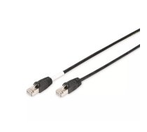 Tīkla kabelis Digitus CAT 6 S/FTP āra pārejas kabelis RJ-45 Cat6 2m Melns