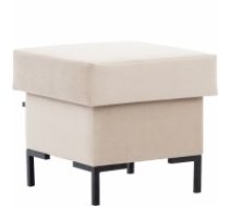 Pufs SOLVO , Melns/Fabric 17031