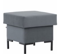 Pufs SOLVO , Melns/Fabric 17046