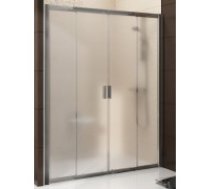 Dušas Durvis Bldp4,140cm,Balts/Caurspīdīgs Stikls