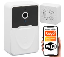 TUYA viedais mini durvju zvans ar uzlādējamu kameru (RF/Wi‑Fi 2.4GHz)