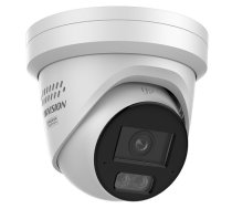 Hikvision DS-2CD2387G3-LIS2UY/SL 2.8mm IP āra kamera (8MP, ColorVu, PoE, 2‑virzienu audio), balta