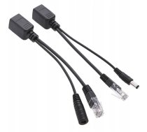 POE Ethernet adapteru komplekts kameru barošanai (RJ45 + DC 2.1/5.5 mm)