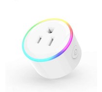 TUYA viedā kontaktligzda Wi‑Fi (ASV spraudnis) ar enerģijas patēriņa uzraudzību un RGB LED