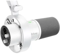 Fifine K688W dinamiskais mikrofons (balts) USB-C/XLR