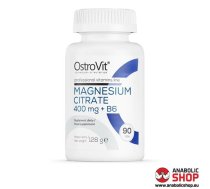 OstroVit Magnesium Citrate 400 mg B6 Magnija Citrāts B6 90 tabletes