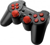 EGG106R Gamepad PC / PS3 / PS2 USB Corsair melns un sarkans Esperanza
