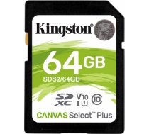 Kingston Kingston Canvas Select Plus SDXC Atmiņas Karte 64GB SDS2/64GB