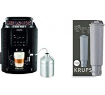 Krups EA8160 pilnībā automātisks kafijas automāts (1450 vati, 1,8 litri, 15 bāri, LC displejs, cappuccinatore) Black & F 088 01 ūdens filtrs visiem orķestra modeļiem     Espresso/kafijas automātu piederumi ANE-B09FQ2G4JP