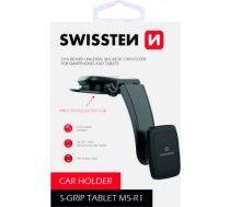 Swissten S-GRIP-M5-R1 Premium Universāls Turētājs ar Magnētu Auto Panelim Melns