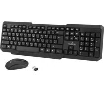 Tastatūras un peles komplekts titanum memphis tk108 (usb; (us); melns; optiskais; 1000 dpi)