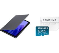 Samsung EF-BT220 grāmatas vāciņš Galaxy Tab A7 Lite un EVO Select 128GB microSDXC UHS-I U3 130MB/s Full HD un 4K UHD atmiņas karte ar SD adapteri (MB-ME128KA/EU) Zils ANEB0BLCDBV4MT