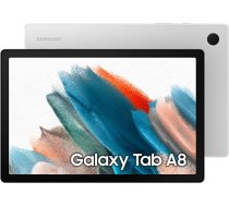 Samsung Galaxy Tab A8, Android planšetdators, WiFi, 7040 mAh akumulators, 10,5 collu TFT displejs, četri skaļruņi, 32 GB/3 GB RAM, planšetdators sudraba krāsā ANEB09MTV8FYZT